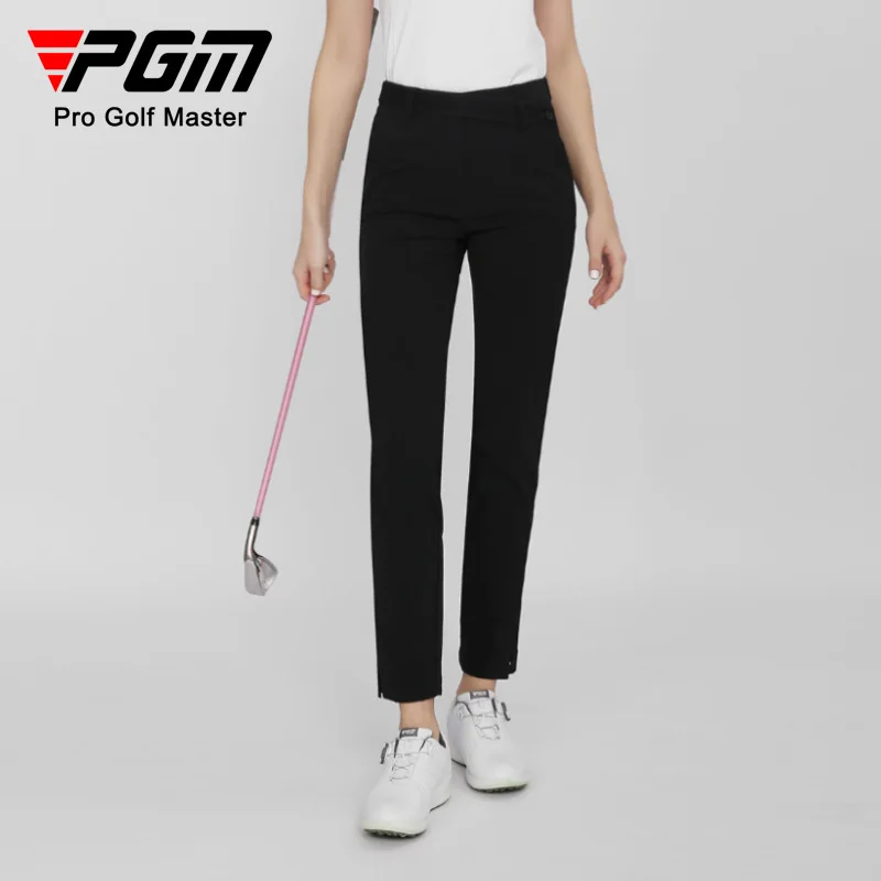 

PGM Golf Pants Women Autumn Winter Slim Fit Trousers Soft Elastic Casual Multicolor Golf Wear Nine Percent Pants Flared Pants