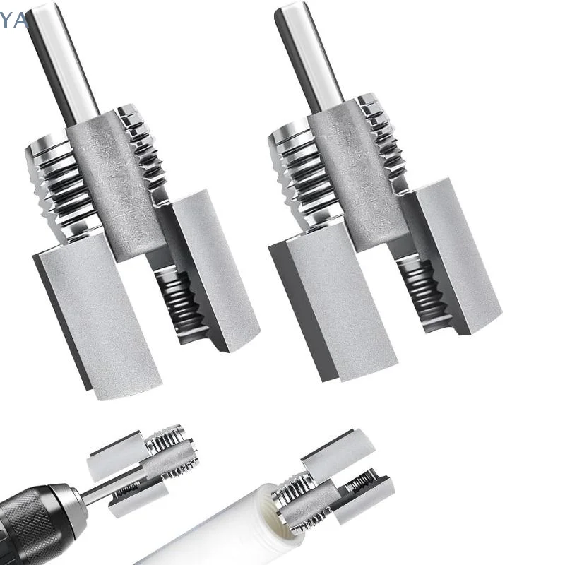 

Инструмент для нарезания резьбы на трубах: интегрированный инструмент для внутренней и внешней резьбы, совместимый с электрической дрелью, набор для нарезания резьбы на трубах из ПВХ.