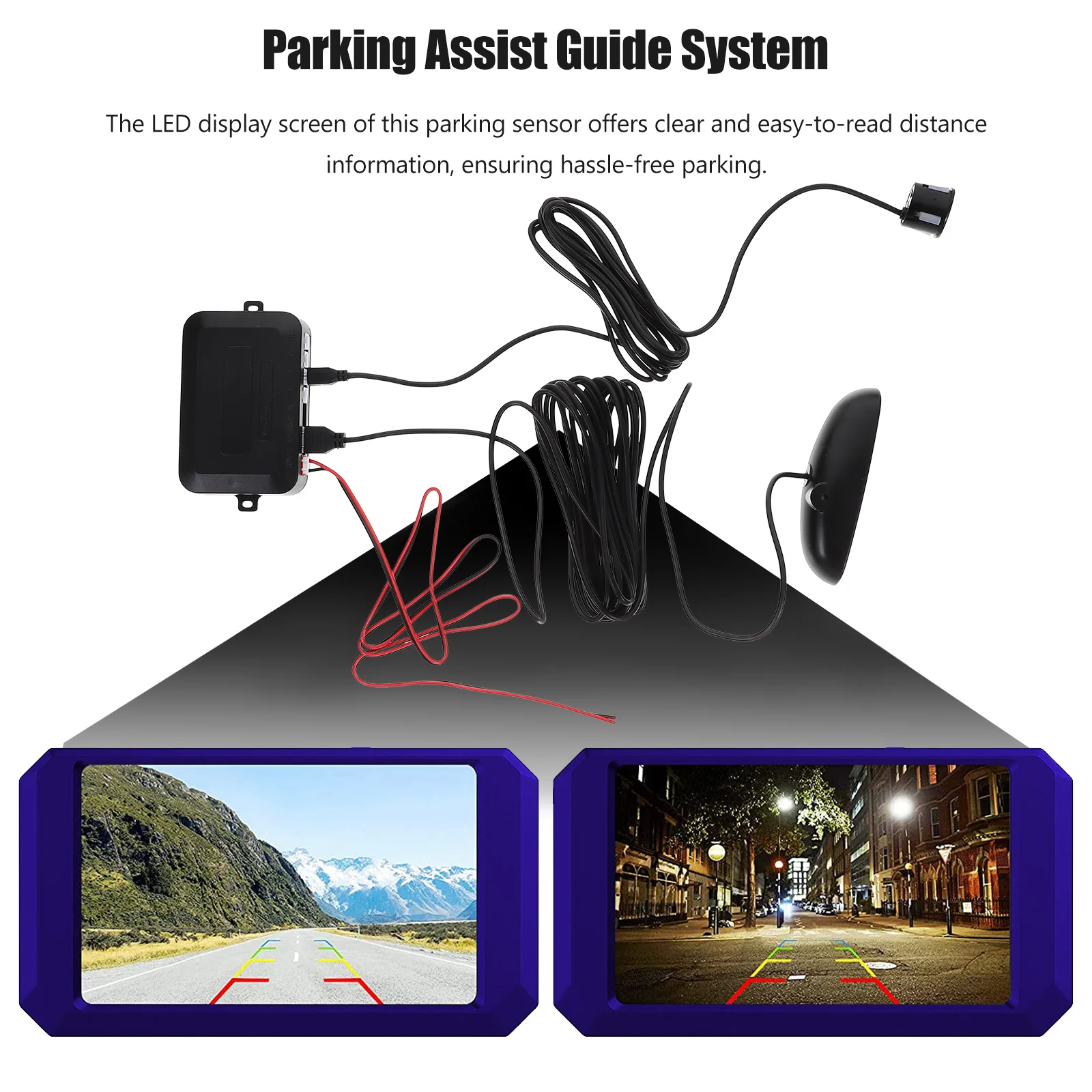 Accurate Range Reporting Parking Assist Guide System for Car Bumper Assistance Vehicle Backup Sensor Rear Cars