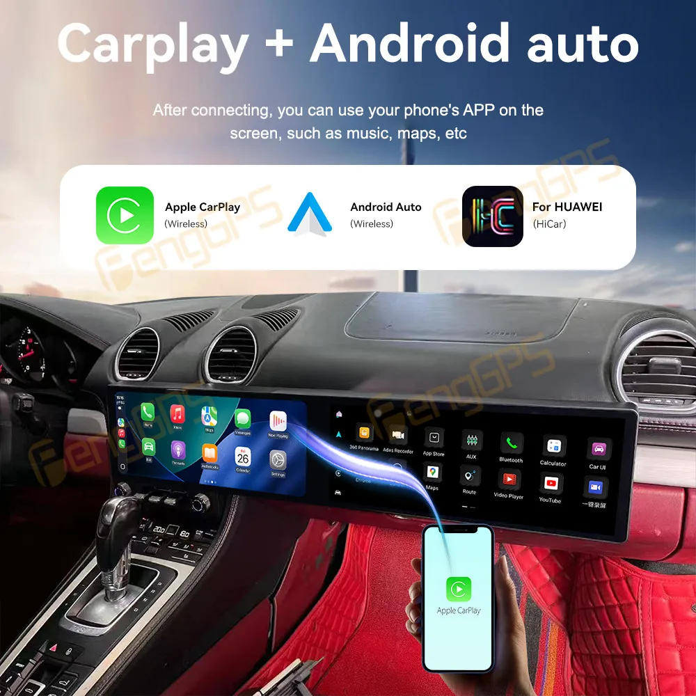 Touch Screen Car Radio For Porsche 718 Boxster 2016–2023 Android GPS Automotive Multimedia Auto Radio Stereo Receiver Head Unit