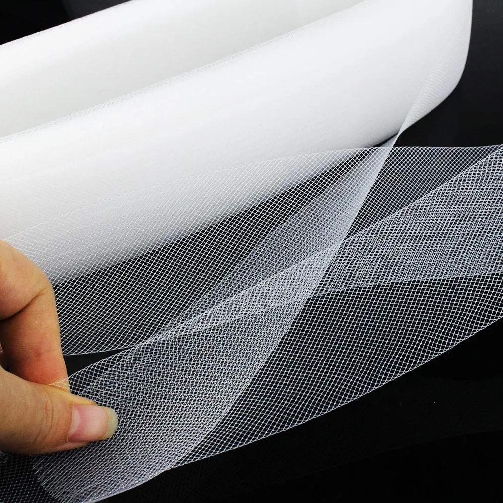 Stiff Polyester Horsehair Braid 50Yards Dress Shaping Boning Trim Sewing Supplies for Wedding Gown Dance Skirt Formal Dress view 5