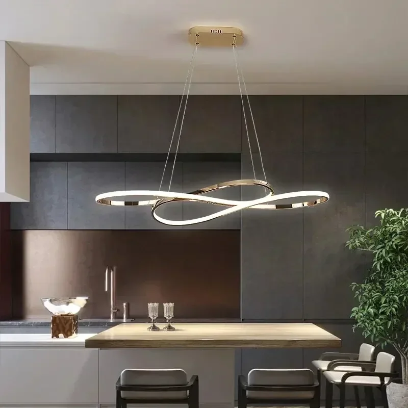 LED Ceiling Lights Dining Room Kitchen Living Room Modern Electroplated Chandelier gold silver Home Decor Lighting Fixture Luste