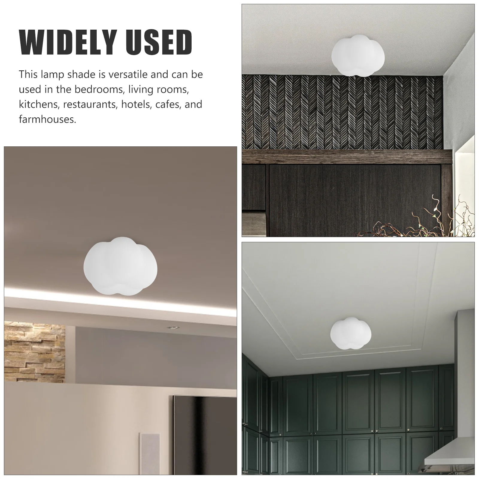 

Ceiling Lamp Shade Decorative Cream Style No Glare Eye Irritation Light Cover for Hotel Farmhouse Lamp Shades Chandelier Shade