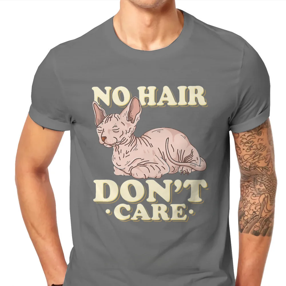 heavyweight Informal No Hair Sphinx Hip Hop TShirt Canadian Hairless Cat Sphynx Printed Tops Comfortable Male Unique Gift Idea