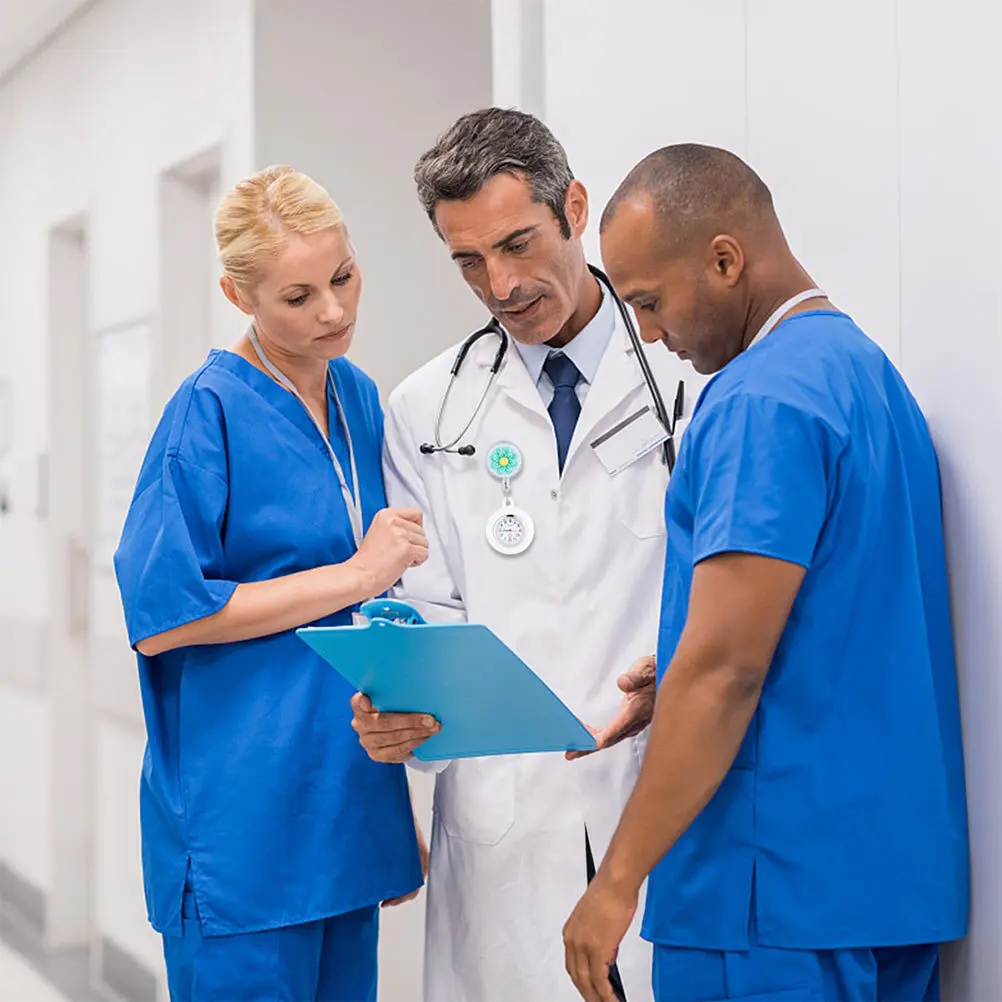 2 قطعة شارة جيب ممرضة مشاهدة الطبيب الساعات الممرضات الملحقات الخضراء لطيف فوب #4