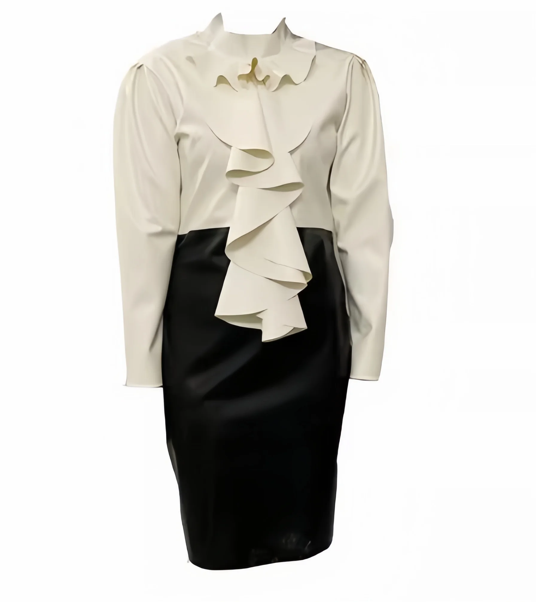 

Women's latex dress professional wear custom size