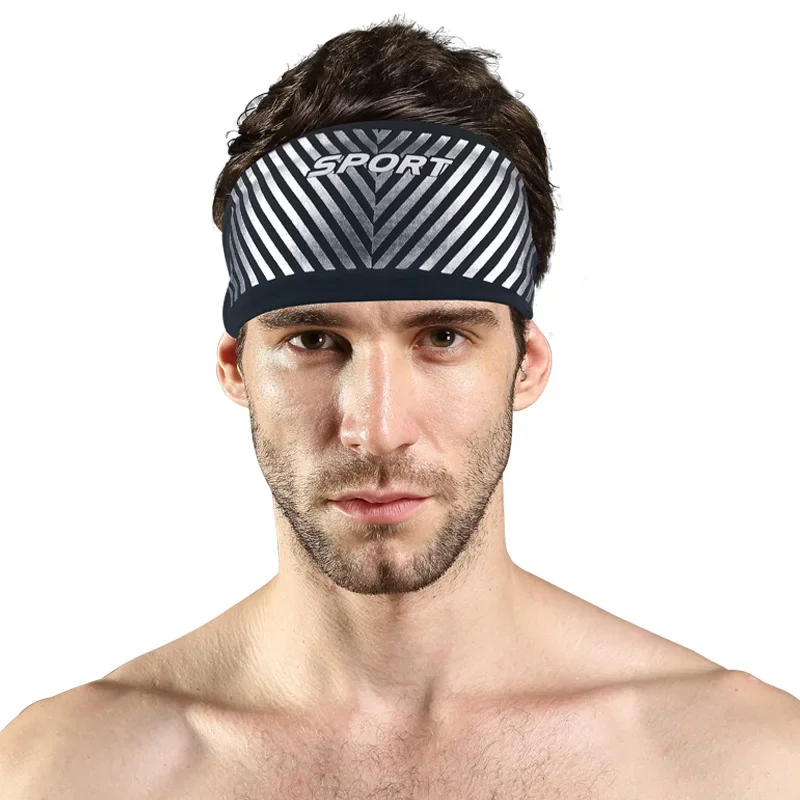 Sweatband for Men Women Elastic Sport Hairbands Head Bands Yoga Head Bands Headwear Headwrap Sports Outdoor Hair Accessories