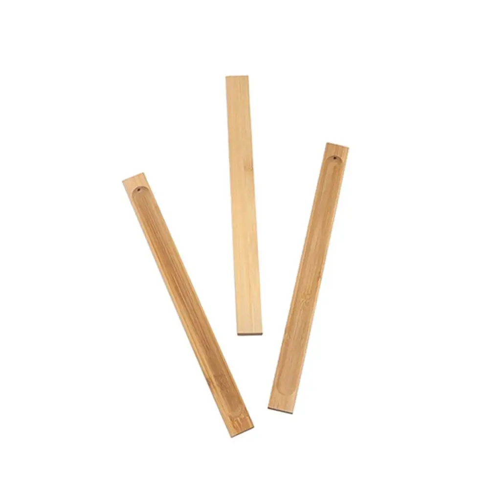 Bamboo Bamboo Board Incense Holder Eco-friendly Natural Incense Stick Holder Japanese Style Anti-Ash Flying Incense Ash Catcher