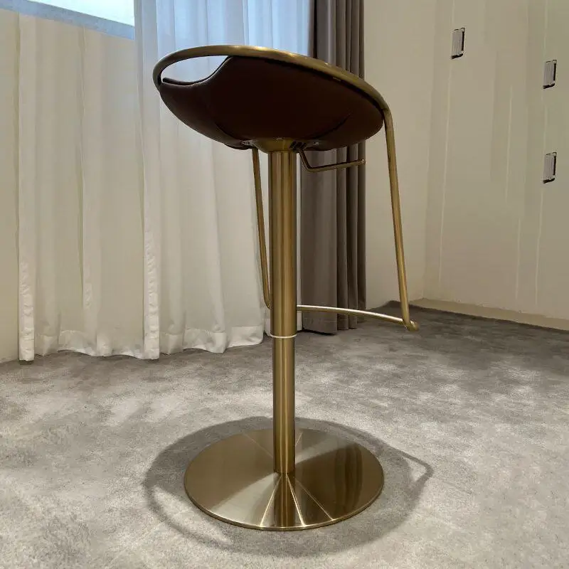 Comfortable Nordic Elegant Bar Chair Relaxing Modern Bar Chair Solid Luxury Stainless Steel Chaise De Cuisine Balcony Furniture