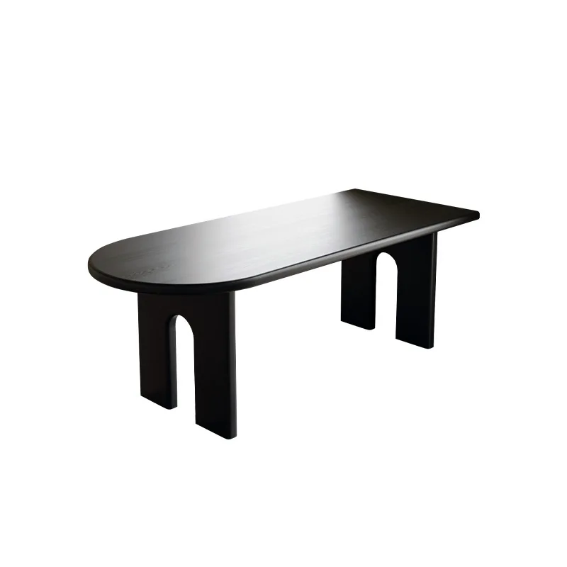 

Средневековый ваби песчаный ветер, обеденный стол и стулья из цельного дерева, домашний стол для переговоров, длинный стол для маленькой квартиры