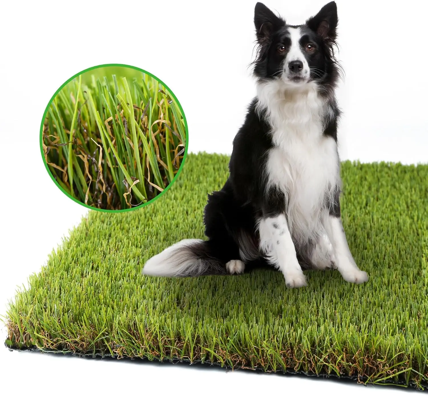 

Artificial Grass Turf for Dogs 5 ft x 10 ft, 1.38 Inch Fake Grass Pee Pad for Potty Training, Extra Large Rug for Indoor/Outdoor