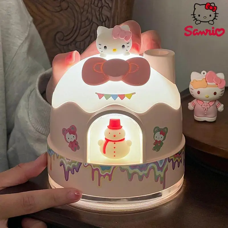 Sanrio Hello Kitty Snowy Hut Kt Cat Humidifier Birthday Luxury Gift For Girlfriend And Best Friend Spring Festival And New Year