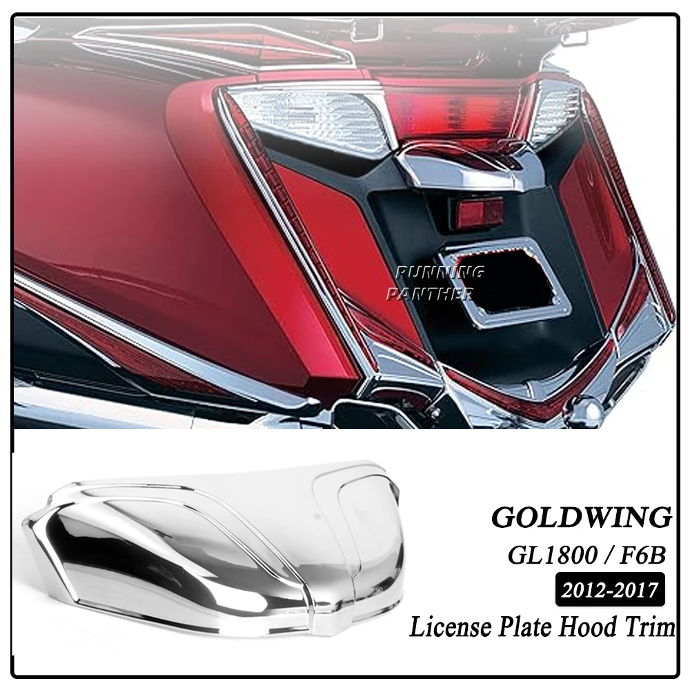 Motoraccessoires Chromen Nummerplaat Kap Bekleding Voor Honda Goldwing Goldgwing Gl1800 Gl 1800 F6b 2012 - 2014 2015 2016 2017