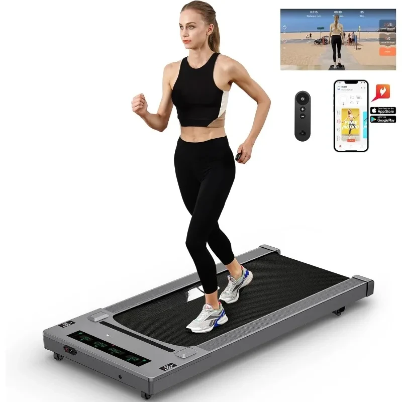 Walking Pad Treadmill 2.5 HP Under Desk Treadmill Home Office Walking Treadmill Remote Controller 330LBS Weight Capacity