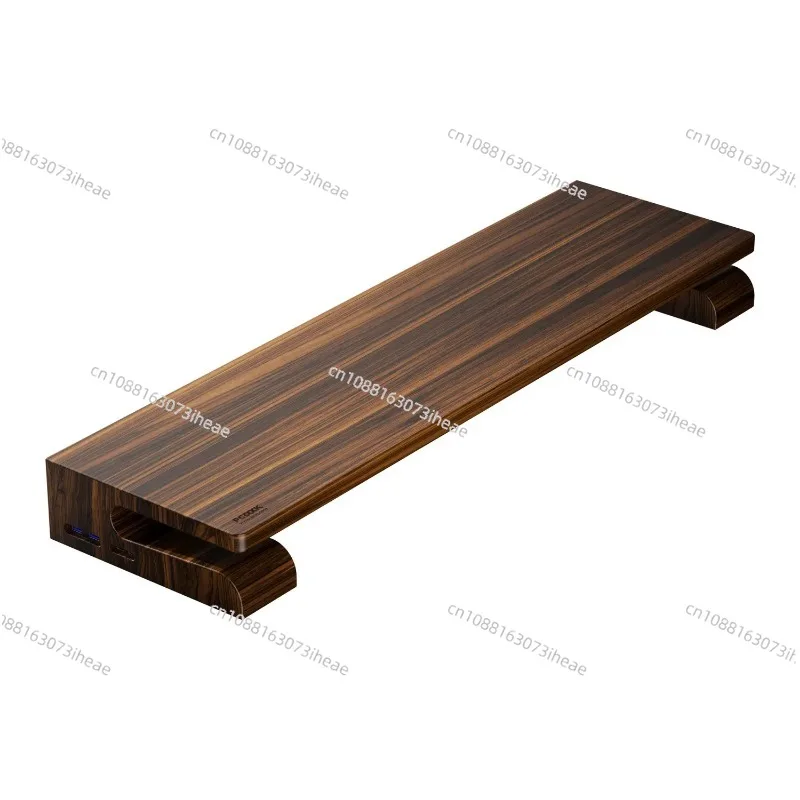Monitor height increase frame, ebony solid wood model