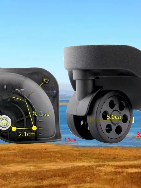 Luggage Wheel Accessories for Carry-On Suitcase Universal Wheels Small DL 168S G185 128 Travel Bag Parts And Accessories