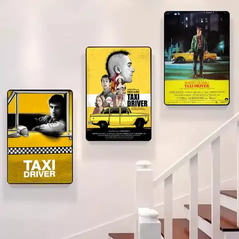 Kriminalthriller Filmer Taxiförare Målning Kalligrafi Canvastavla: Skrynkelfri Vattentät Hållbar Väggdekoration i alla utrymmen 6 best sales taxichaufför - №3