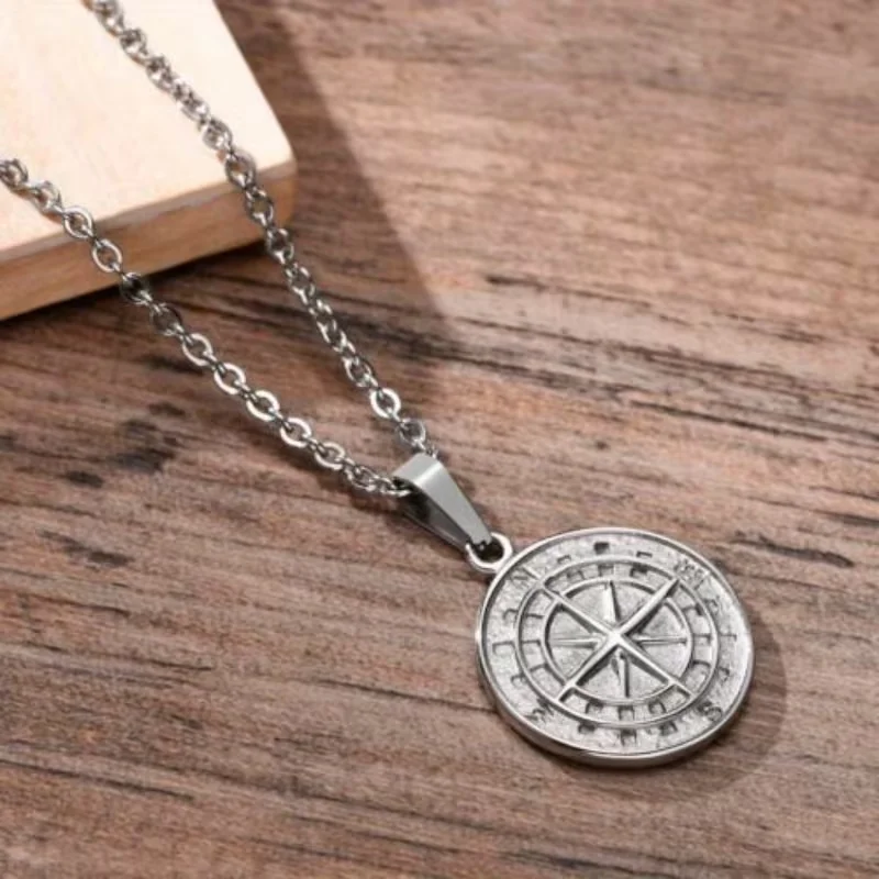 To My Husband Compass Pendant Gift, Husband Necklace From Wife, Birthday gifts, Anniversary gifts, Christmas gifts view 5