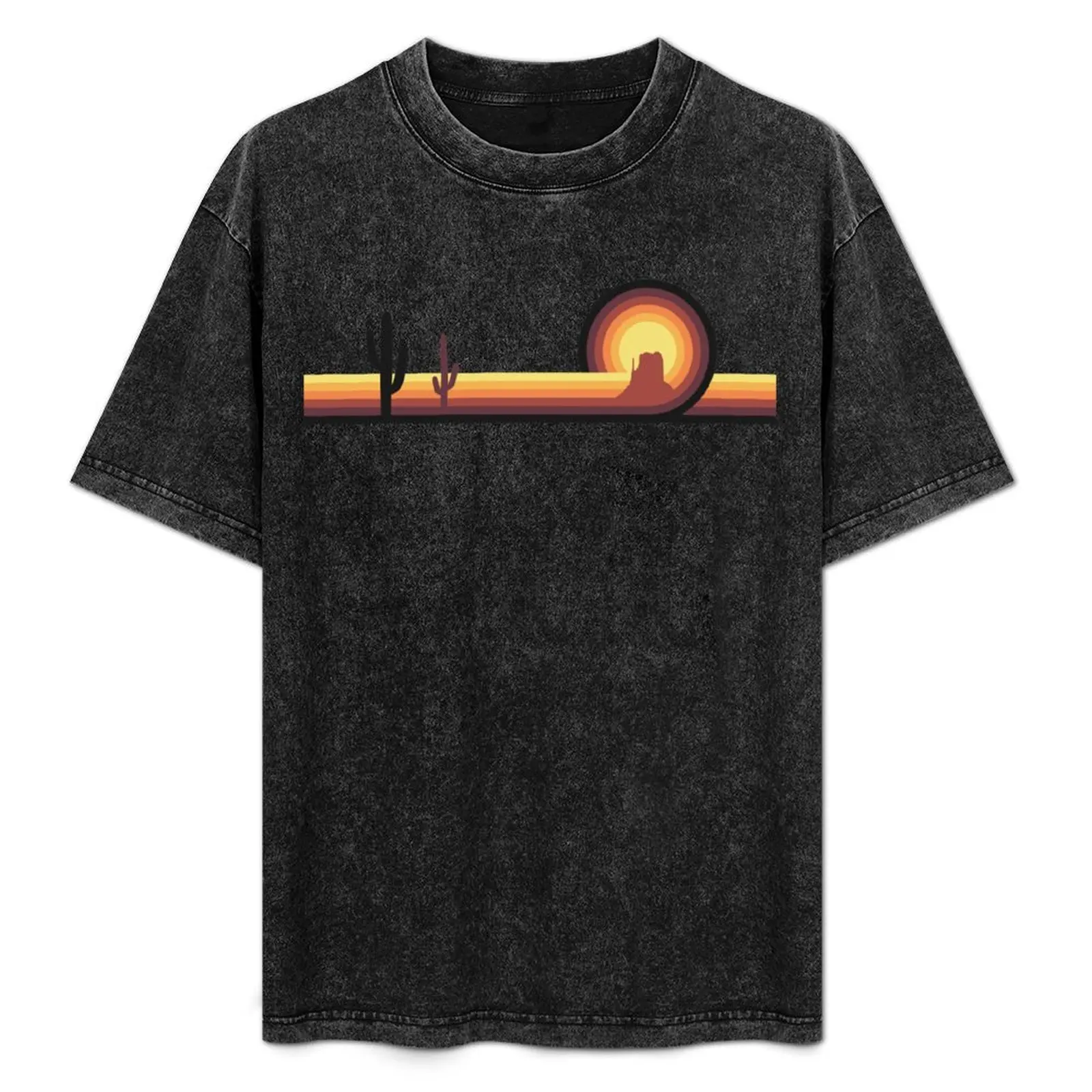 

Desert Sunset T-Shirt Soft Casual Short Sleeve Cotton Tee