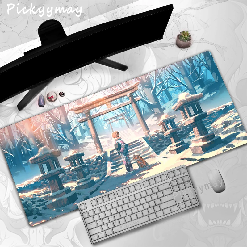 Japanese Style Torii Desk Mat Gamer Mousepads Mouse Pad Office Desk Pads Large Mousepad Art Mouse Mats For Computer