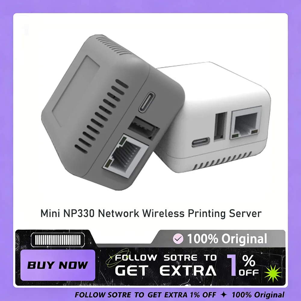 Mini NP330 Network USB 2.0 Print Server (Network/WIFI/WIFI Cloud Printing Version) Printing Accessories Printing Server