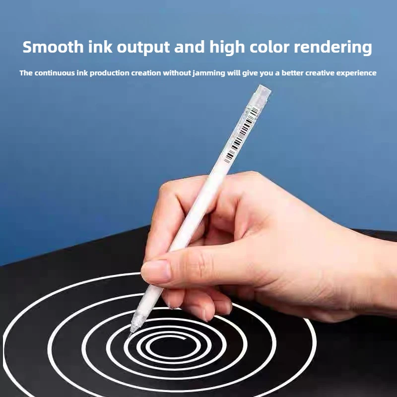 أقلام جل جمالية قابلة للتراكب باللون الذهبي/الفضي/الأبيض ذات سعة عالية، استبدال المجلات الفنية، اللوازم المدرسية المكتبية والقرطاسية