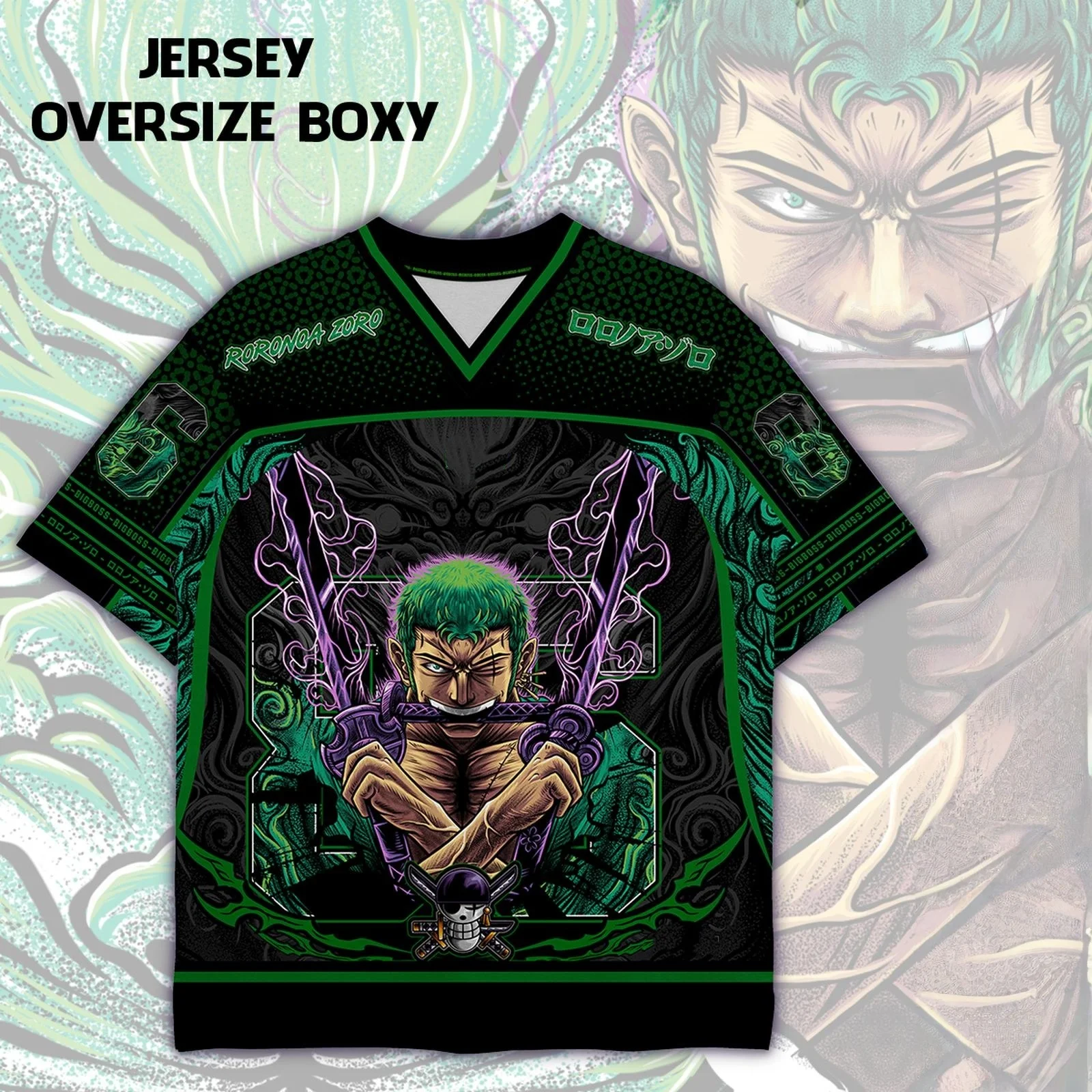 

Новые футбольные майки, цельная футболка с японским аниме Bandai Luffy и Zoro, свободная спортивная уличная футболка для мужчин и детей