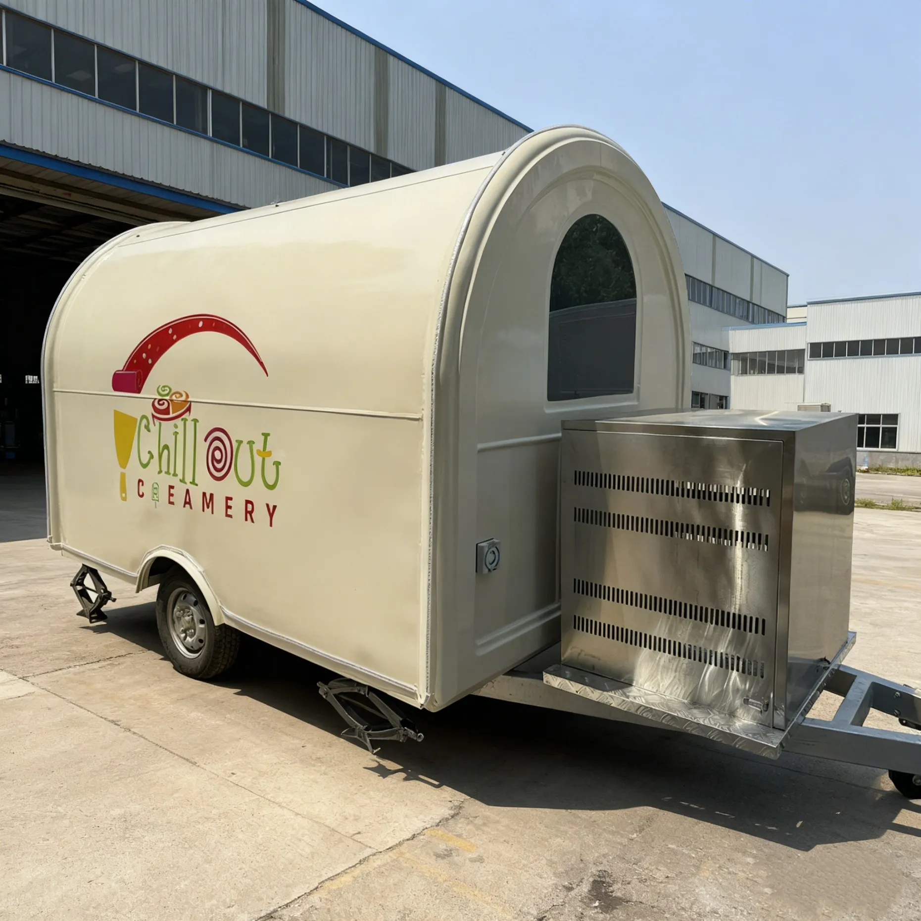 Coffee Van Mobile Food Trailer Standard Items Outdoor Food Cart Mobile Fast Food Trailer for Sale