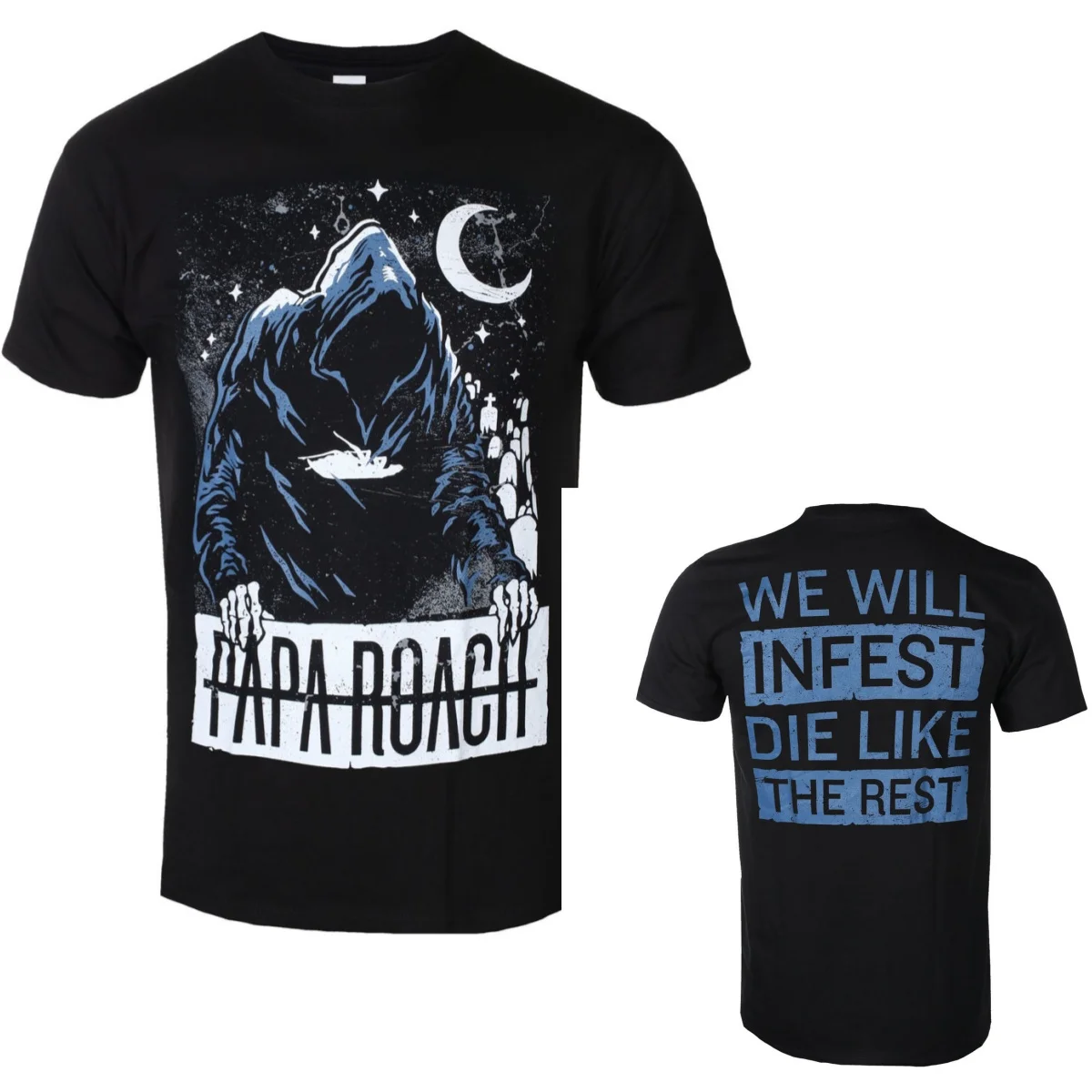 New Papa Roach Graphic Cotton T-shirt Unisex Summer Short Sleeve Fashion Brand Tee Luxury Casual Vintage Tees