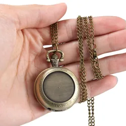Montre de Poche avec Boîtier à Rainure Ronde pour Homme et Femme, JOLL @ 17, 1 Pièce