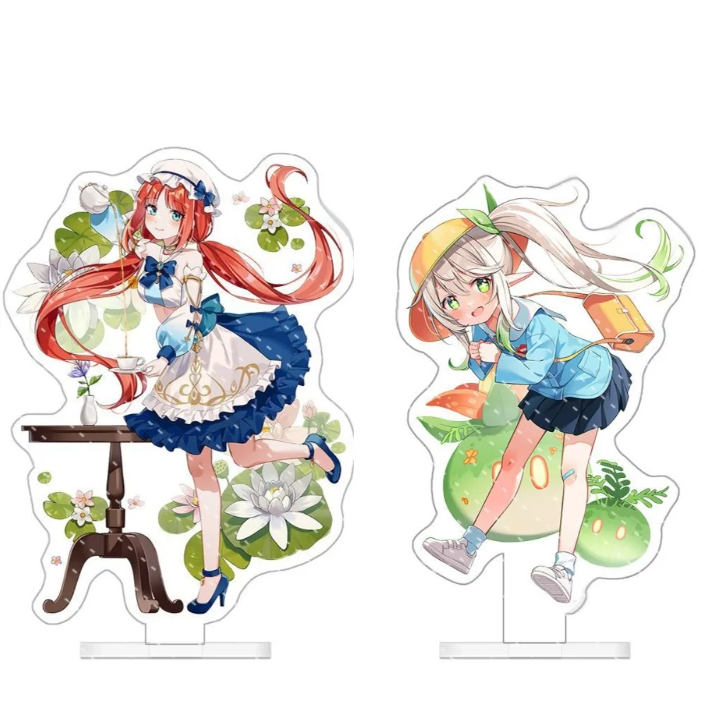 Plaque acrylique Anime Game Yuanshen Nahida Kamisato Ayaka Klee Hu Tao – Modèle de figurine sur pied, décoration de bureau, collection, cadeaux