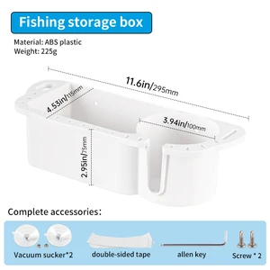 Caddy Marine Storage Box kann den Cup Phone Casier Organizer Boot Yacht Ponto Ponto Ponto Universal Multifunktionen unterstützen 8 Hauptverkaufsbox Caiaque - №1