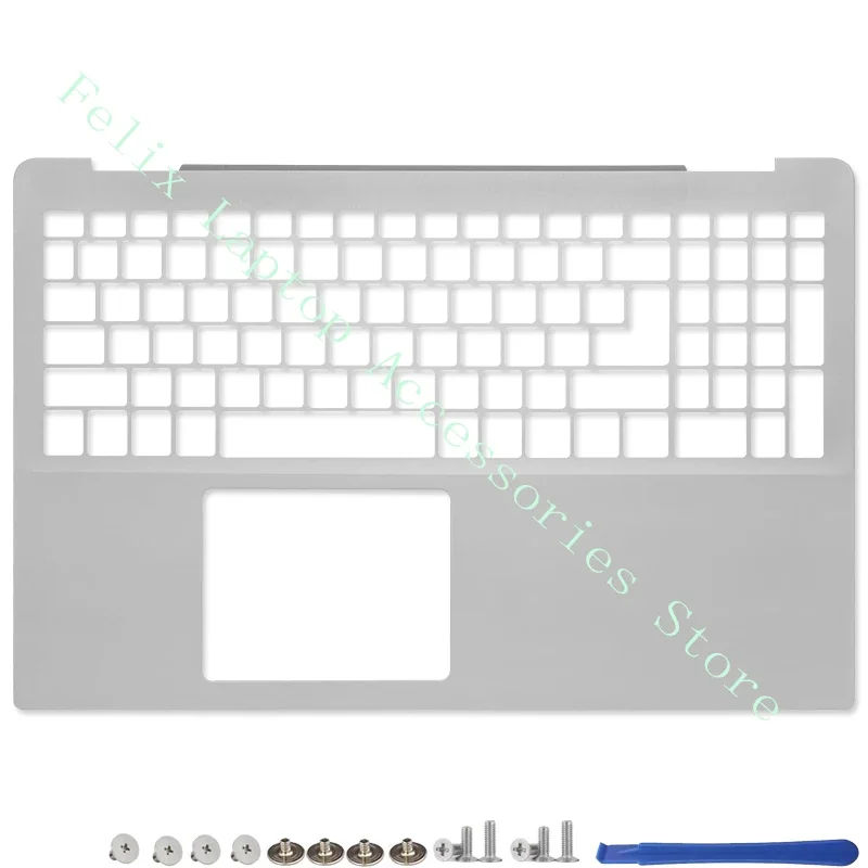 Inspiron 15 5590 5598 新型ノートパソコンケース LCDバックカバー フロントベゼル パームレスト ボトムトップカバー ヒンジ 039T35 0NKKXH シルバー