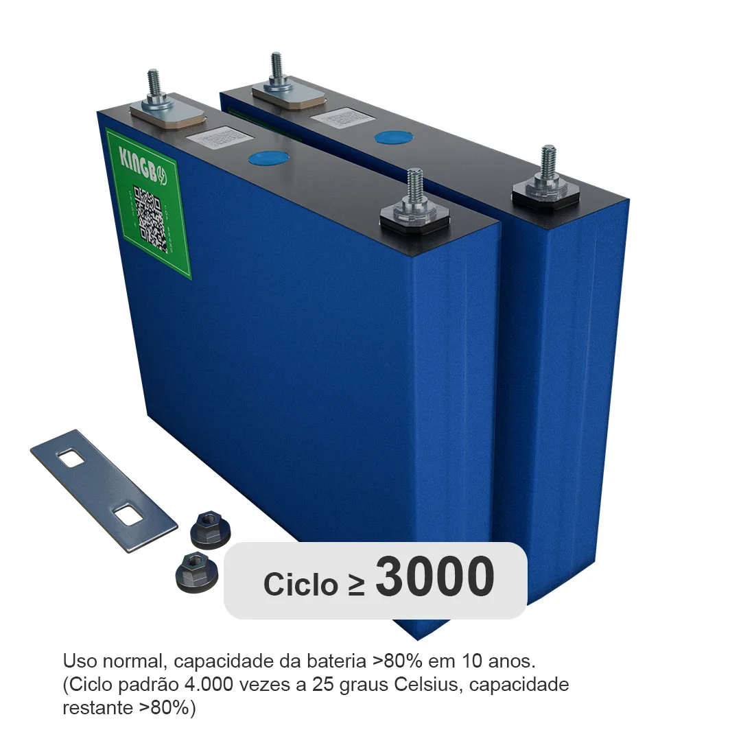 Kingbo Power 4 قطعة 3.2 فولت 52 أمبير بطارية Lifepo4 للدراجات النارية محرك السيارات احتياطية إمدادات الطاقة خلايا البطارية