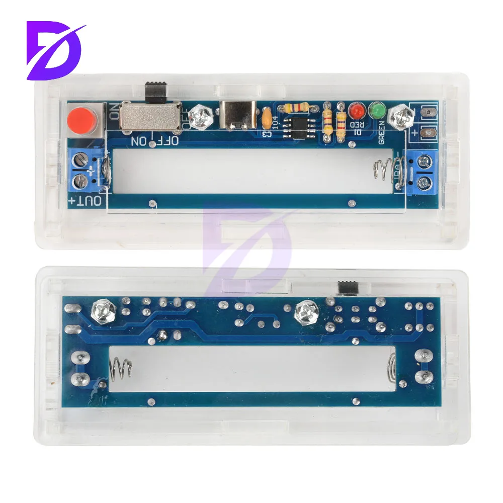 Li-ion Battery Holder  DC3.7V Power Bank Battery Charging Module 1865O Battery Holder with Type C Port