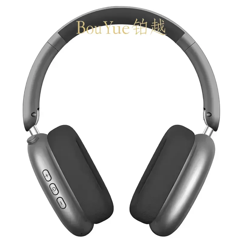 Premium Metal Over Ear Wireless Gaming Headset Active Noise Cancelling Bluetooth Headphones Deep Bass Stereo Mic for PC