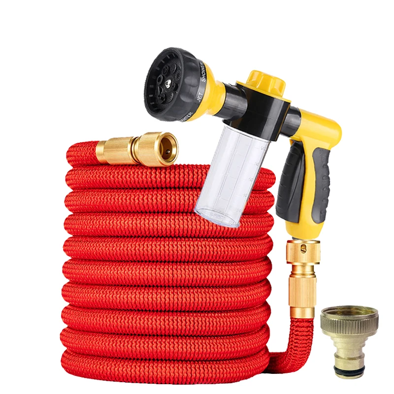 NEW Garden Hose Retractable Garden Watering Nozzle Water Pipe High-Pressure Car Wash Water Gun Suitable For Lawn Irrigation