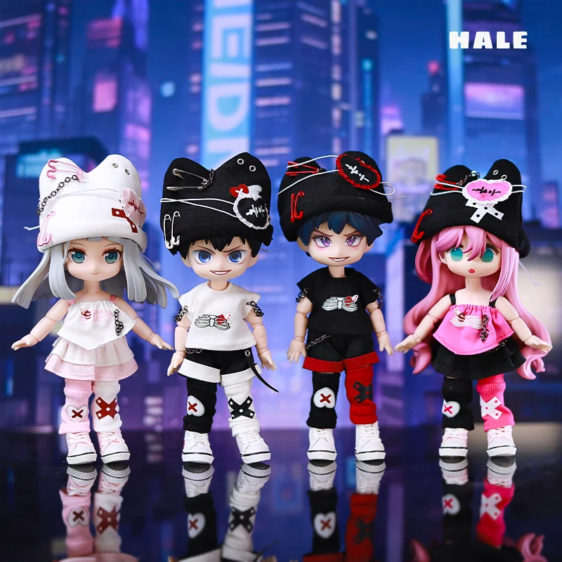 OB11 الملابس OB11 الوحش أعلى طويلة الأكمام أكثر من حجم سترة الملابس الديكور مولي ، GSC الجسم ، 1/12bjd ملابس دمى لعبة الملابس