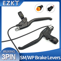WUXING 115PDD E-Bike Brake Lever, Brake Grips for Electric Bike or E Scooter ,Ebike Accessories Cut Off Power When Brakes Ebike