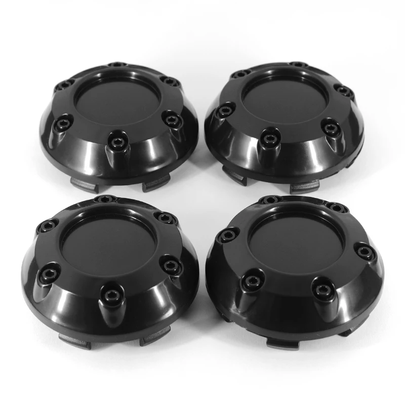 4pcs/lot 68mm 62mm Inner Car Wheel Center Cap Hub Cover Rim Hub Disc ABS Black Chrome