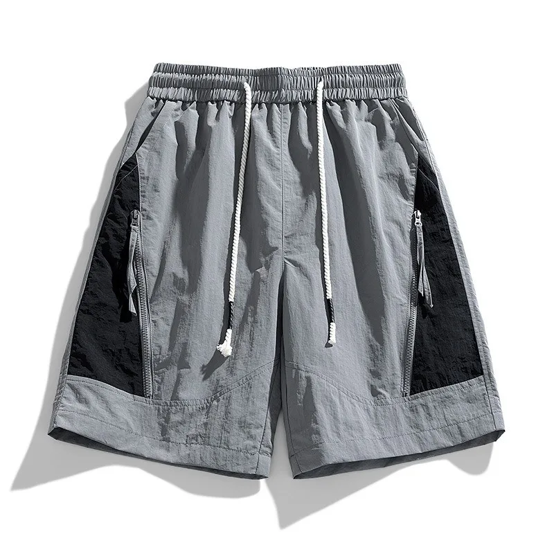 Casual Shorts Summer Waterproof Thin Five-Point Riding Shorts Loose Sports Quick-Dry Breathable Machine-Washable Work Shorts