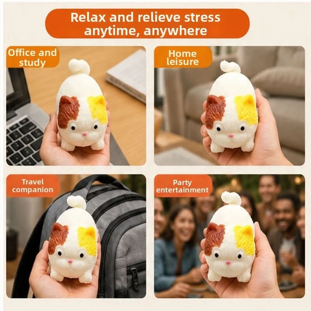 Crunchy Animals Squeeze Moldable Sound Effects Crackling Bread Squishy Soft Anxiety Relief TPR Fidget Home Decoration