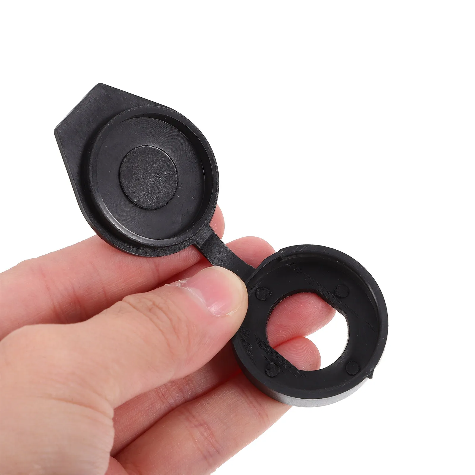 6Pcs Black Waterproof Rainproof Cover Plastic Cam Lock Protection Caps for Distribution Cabinet Panel Cover Inner Diameter