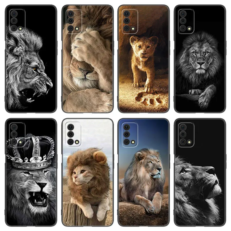 Lion Alpha Male Cub Phone Case For OPPO Reno 10 11 Pro A55 A57 A58 A72 A74 4G A54 A78 A98 5G A53 A93 2020 A15 A16 A17 A38 A76