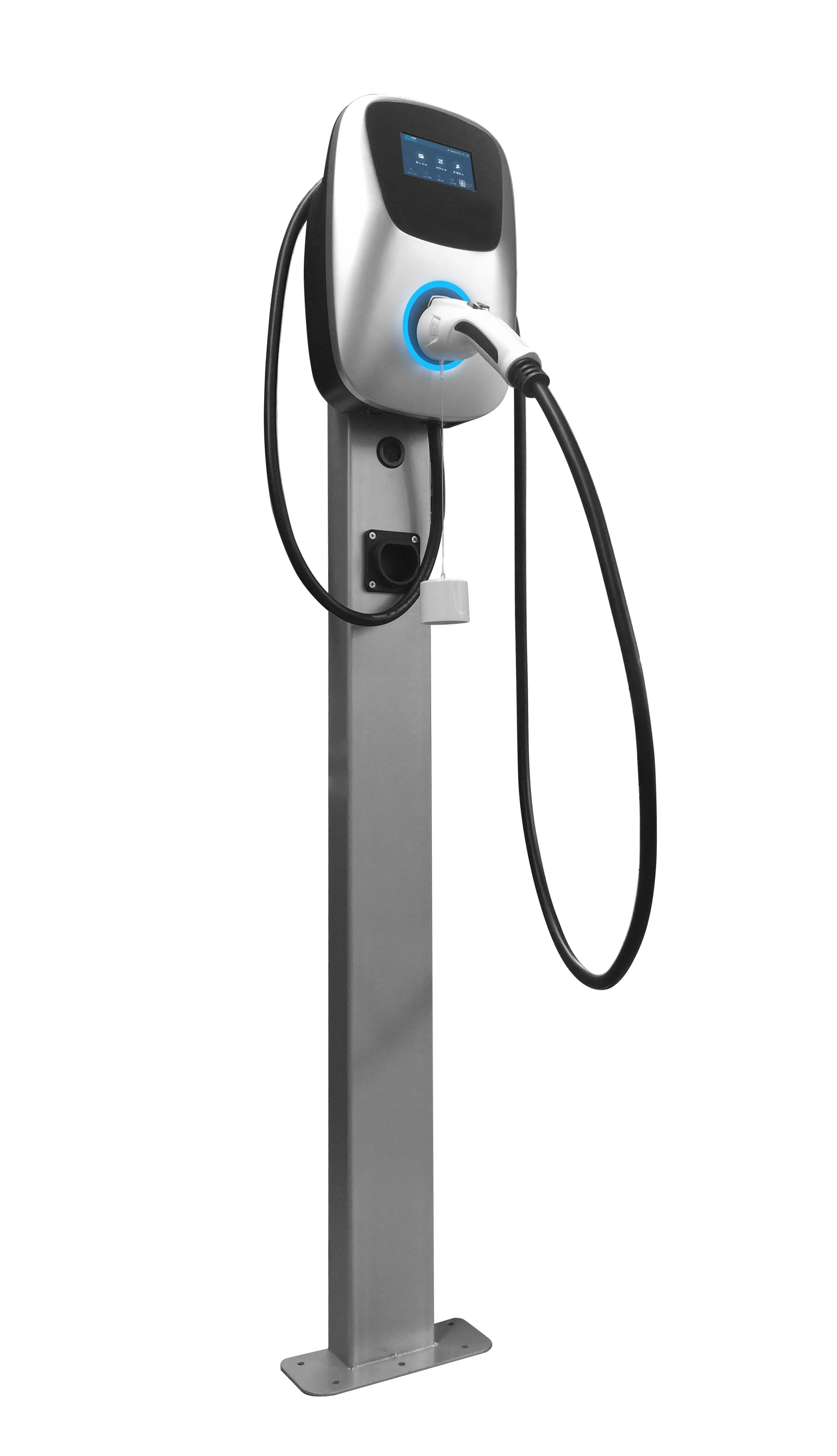 كابل WIFI 5M في المنزل 22 Kw Ac شاحن سيارة كهربائية شاحن Ev للسيارة الكهربائية