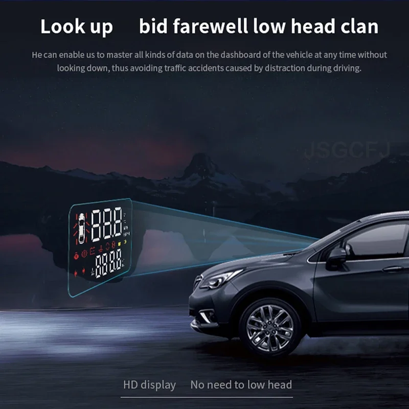 For Nissan Rogue X-Trail XTrail T32 2013~2021 Car HUD Head Up Display Car Digital Speedometer Information Projector Racing