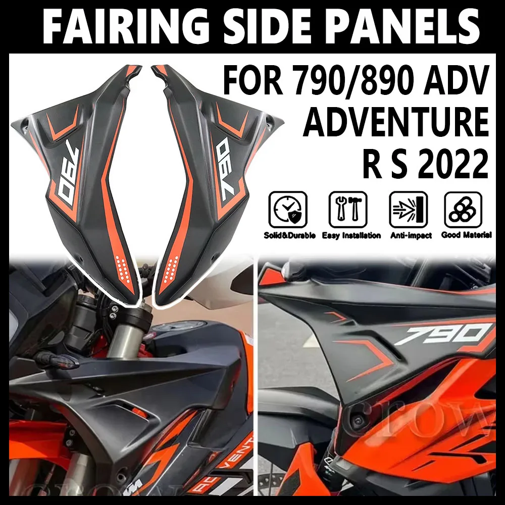 Motorcycle NEW Front Fairing Side Panel Wind Deflector Cover Accessories For 790/890 ADV Adventure R S 2022 And Before Year