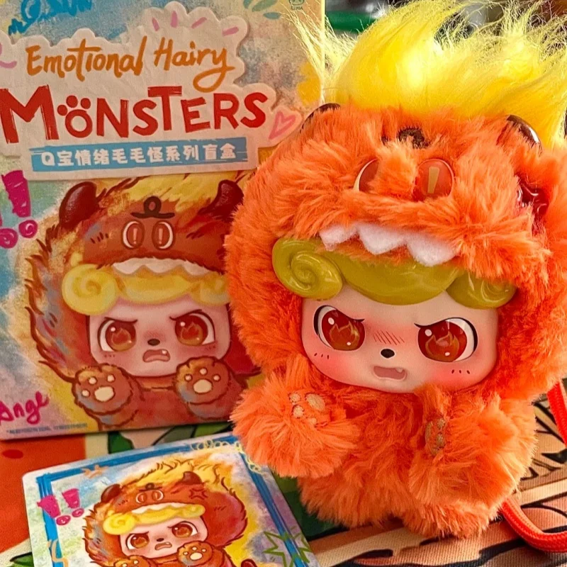 

Подлинная официальная серия Q.Kid Emotional Hairy Monsters, плюшевая слепая коробка, коллекционные фигурки-сюрпризы, детский подарок, игрушка, деталь для дисплея