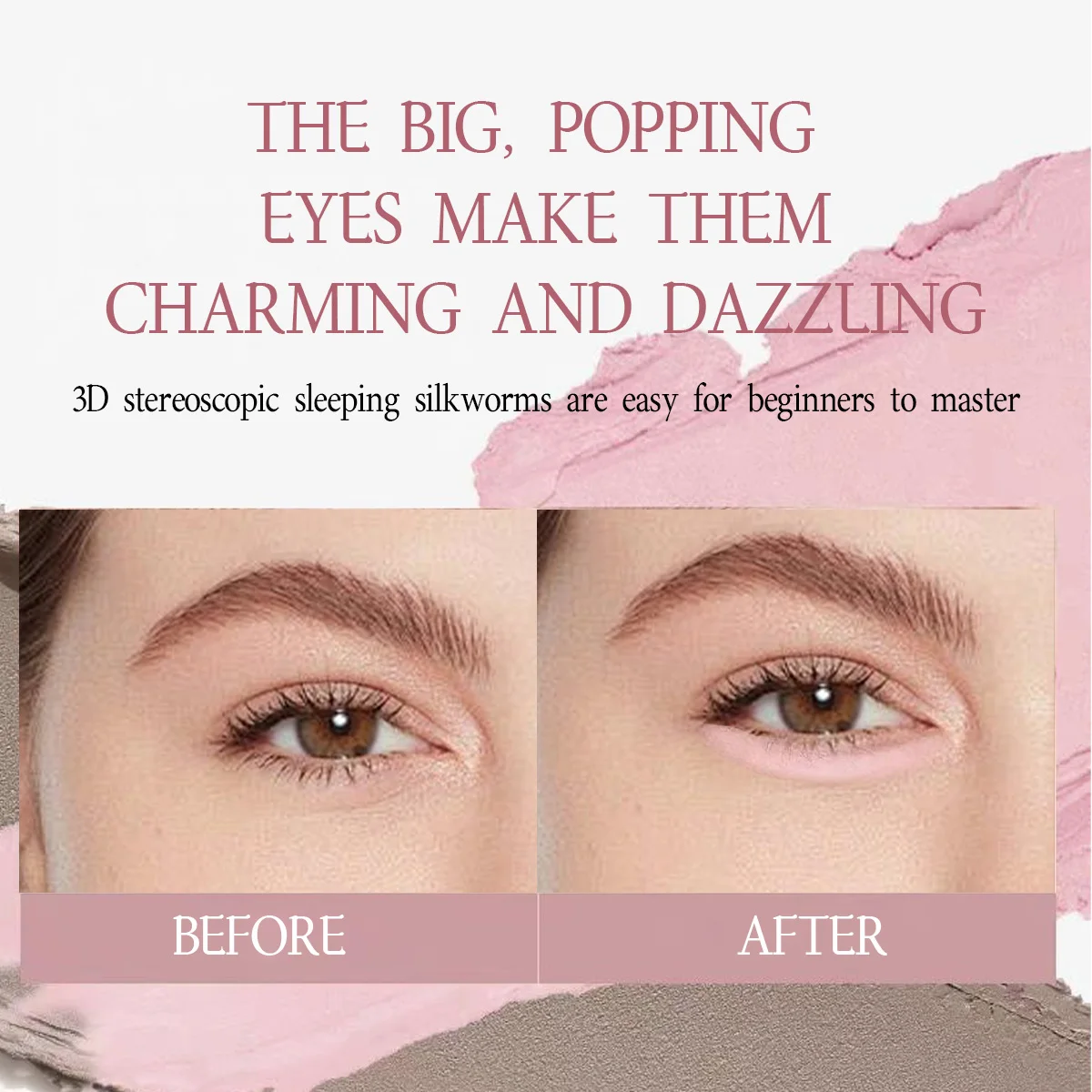 QXQY Tweekleurige zijderupspen verheldert en gemakkelijk te stomp Dubbelkoppige, niet-trekkende zijderupspen