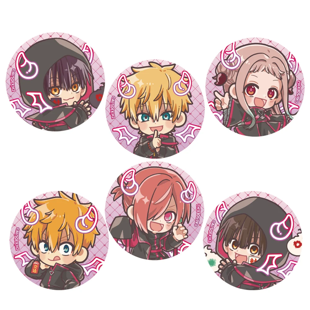 Anime Toilet‑Bound Hanako‑kun Mitsuba Sousuke Badge 58MM Acrylic Stand Cute Bag Charm Car Keychain Bag Body Kit Keyring Gift